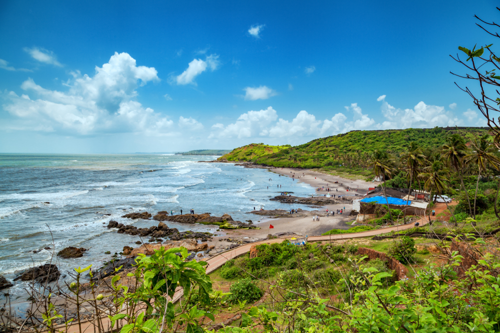 Shiv Valley at Anjuna Beach in Goa